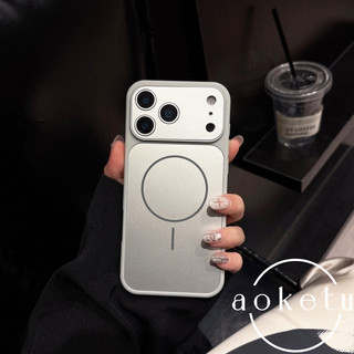 Ốp điện thoại từ tính hình tròn mỏng iPhone 17 Promax Apple 16 giây biến đổi AIr cửa sổ lớn siêu mỏng cảm giác AG mờ cao cấp 15 / 14 / 13 / 12 / 11