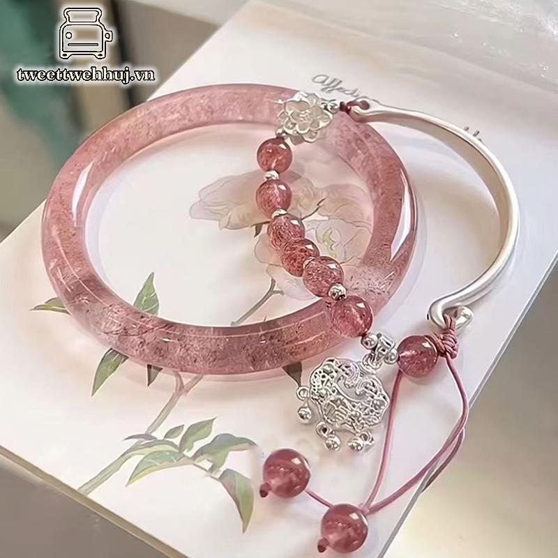 Vòng tay nữ phong cách cổ xưa, thiết kế Trung Hoa, phụ kiện thời trang
