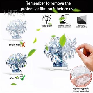 Acrylic 2D Pha Lê Lily Hoa Hồng Trang Trí Bàn, thích hợp cho cafe, trưng bày, khách, văn phòng, quà tặng mới