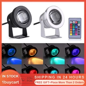 1 Đèn LED 10W 12V RGB Chống Nước Trang Trí Hồ Cá