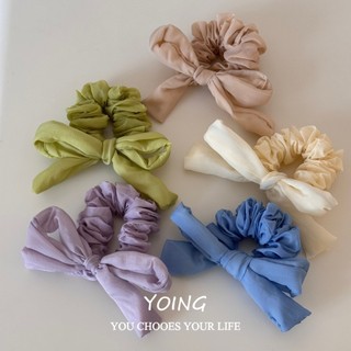 Dây buộc tóc Scrunchy phong cách Hàn Quốc màu trơn, chất lượng cao cấp