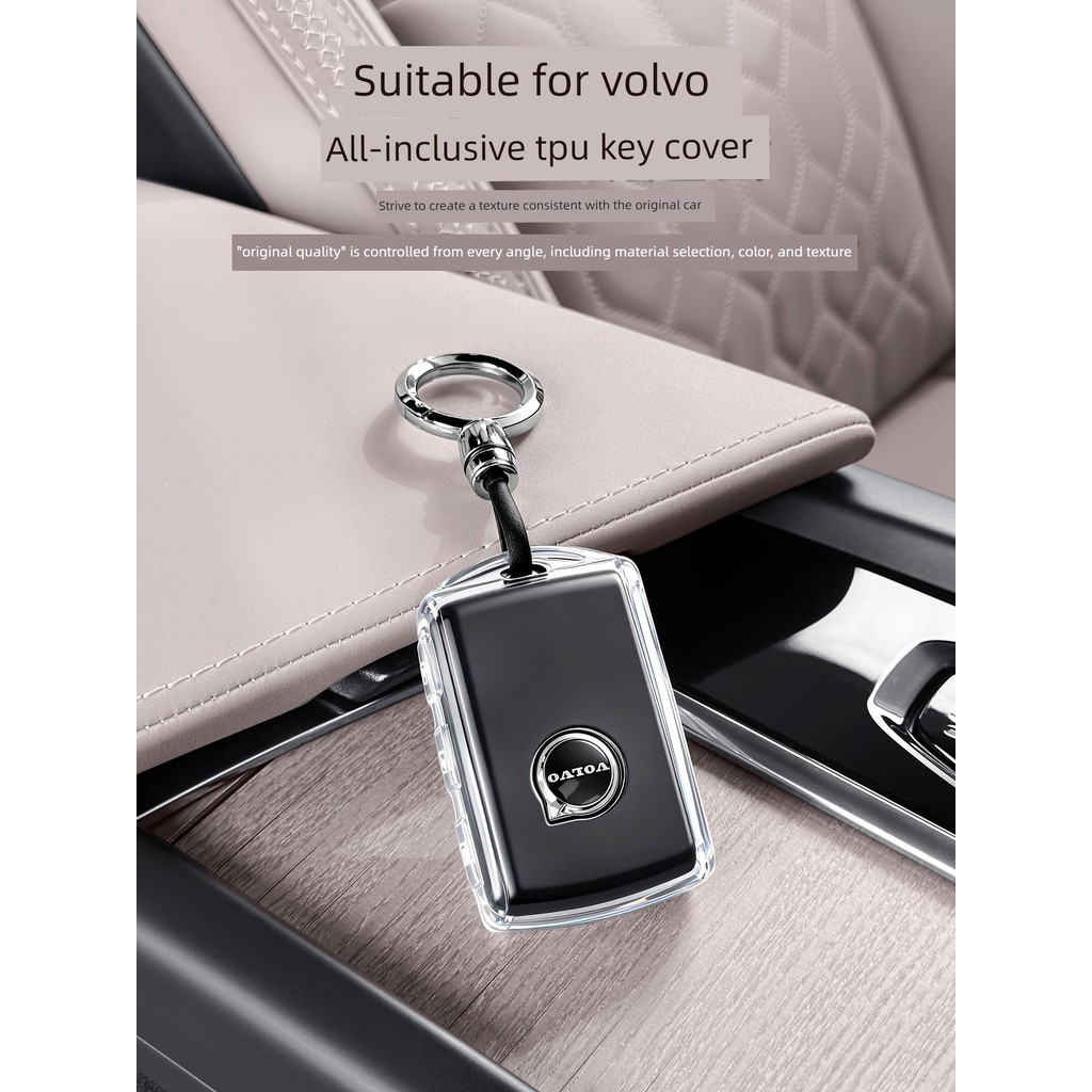Thích hợp cho Volvo XC60S90XC90S60 Vỏ bảo vệ chìa khóa TPU Vỏ chìa khóa trong suốt chống sốc