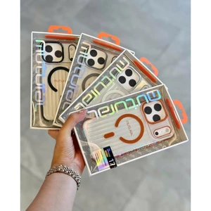 Ốp Lưng Mutural Bumpy Clear Lưng Sọc Vali Chống Sốc MagSafe iPhone 17 Pro Max