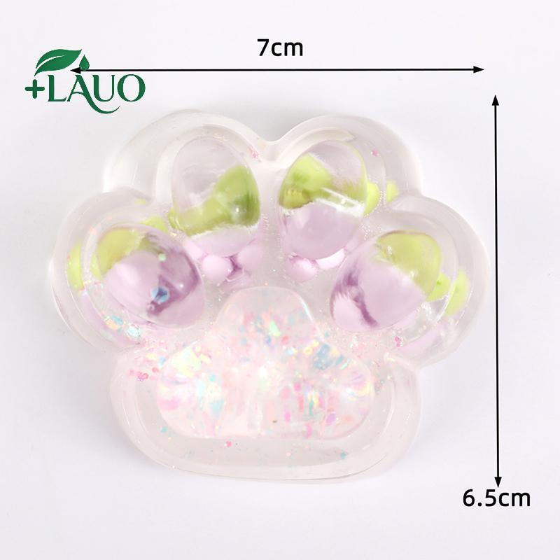 Springevenstar 1 Cái Móng Vuốt Mèo Mềm Mại Phục Hồi Chậm Giảm Căng Thẳng Bóp Đạo Cụ Bầu Trời Đầy Sao Mèo Lớn Paw Squishy Thần Tài Đồ Chơi Pinch Giải Nén Quà Tặng Springevenstar