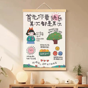 Đầu tiên bạn muốn Lexu Tranh trang trí ổn định Tranh văn bản Từ chối Tiêu thụ nội bộ Bức tranh tường phòng ngủ 26.4.9