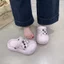 Giày Lỗ Đế Dày Kim Cương Giả Nữ Mặc Ngoài Trời Mùa Hè Phong Cách Mới Thoải Mái Dép Nữ Dây Xích Kim Cương Giả Dopamine Đi Lại Tất Cả Trận Đấu Trong Nhà Ngoài Trời Hai-