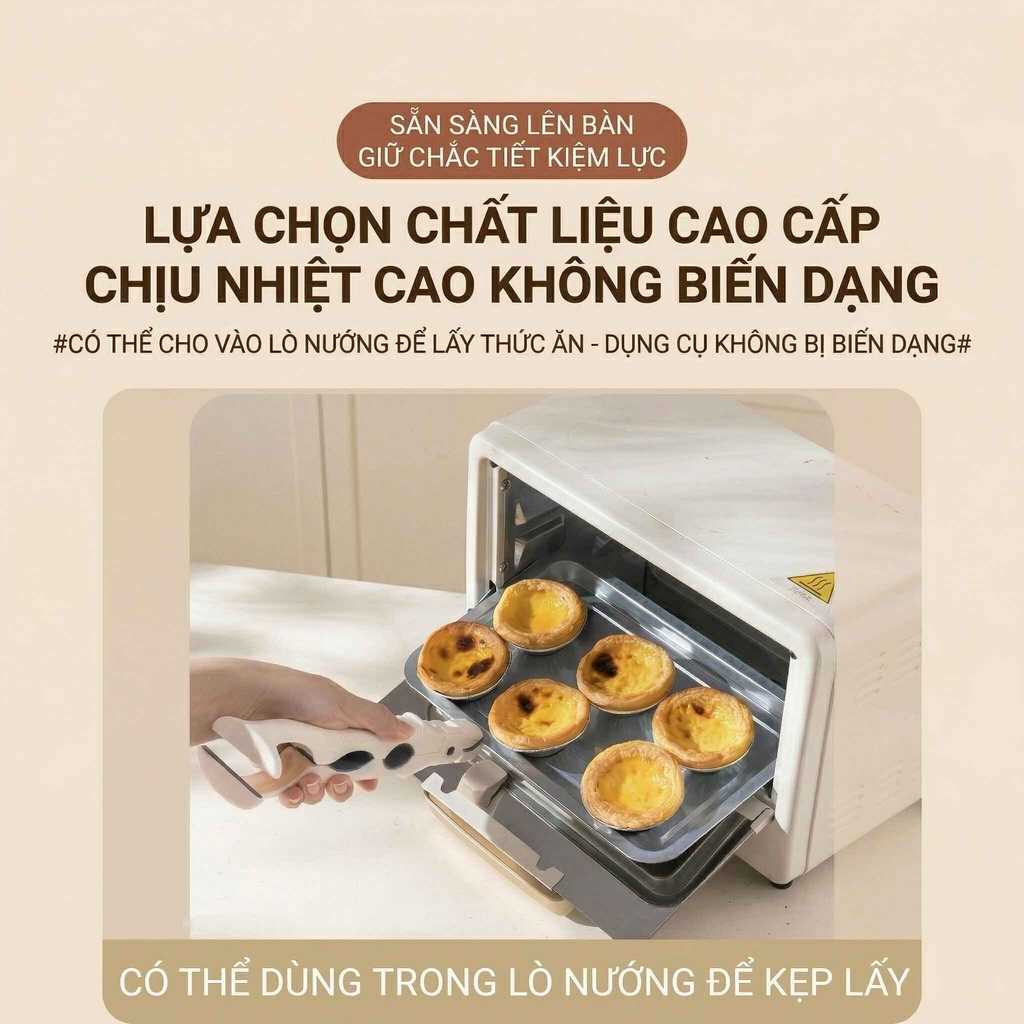 Kẹp Gắp Bát Đĩa Chống Bỏng 3 Trong 1 Đa Năng Dụng Cụ Nhà Bếp Lấy Đồ Nóng Tiện Lợi