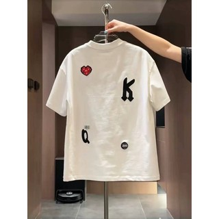 Áo thun nam ESEA tay ngắn, thiết kế thêu phong cách unisex