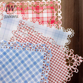 JIANWU Giấy Ren Series Vintage Biên Giới Hoa Cứu Trợ Phong Cảnh Cắt Băng Chất Liệu Giấy Sáng Tạo DIY Rác Tạp Chí Văn Phòng Phẩm