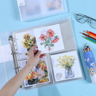 Bộ sưu tập thẻ học sinh vuông 10x10cm/15x15cm, sách thông tin lá rời, lưu trữ thẻ