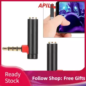 apill ASHATA 3.5mm Góc Có Âm Thanh 90 Độ Nam đến Nữ Tai Nghe Kết Nối Kim Loại Màu Đen