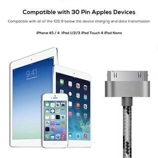 Dây Cáp Sạc usb 1m Cho iphone 4 4s ipad 1 2 3 ipod 30 pin iphone 4 4s ipad 1 2 3