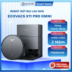 Robot hút bụi lau nhà Ecovacs DEEBOT X11 Pro Omni -Lực hút 19.500Pa - Pin 6400mAh