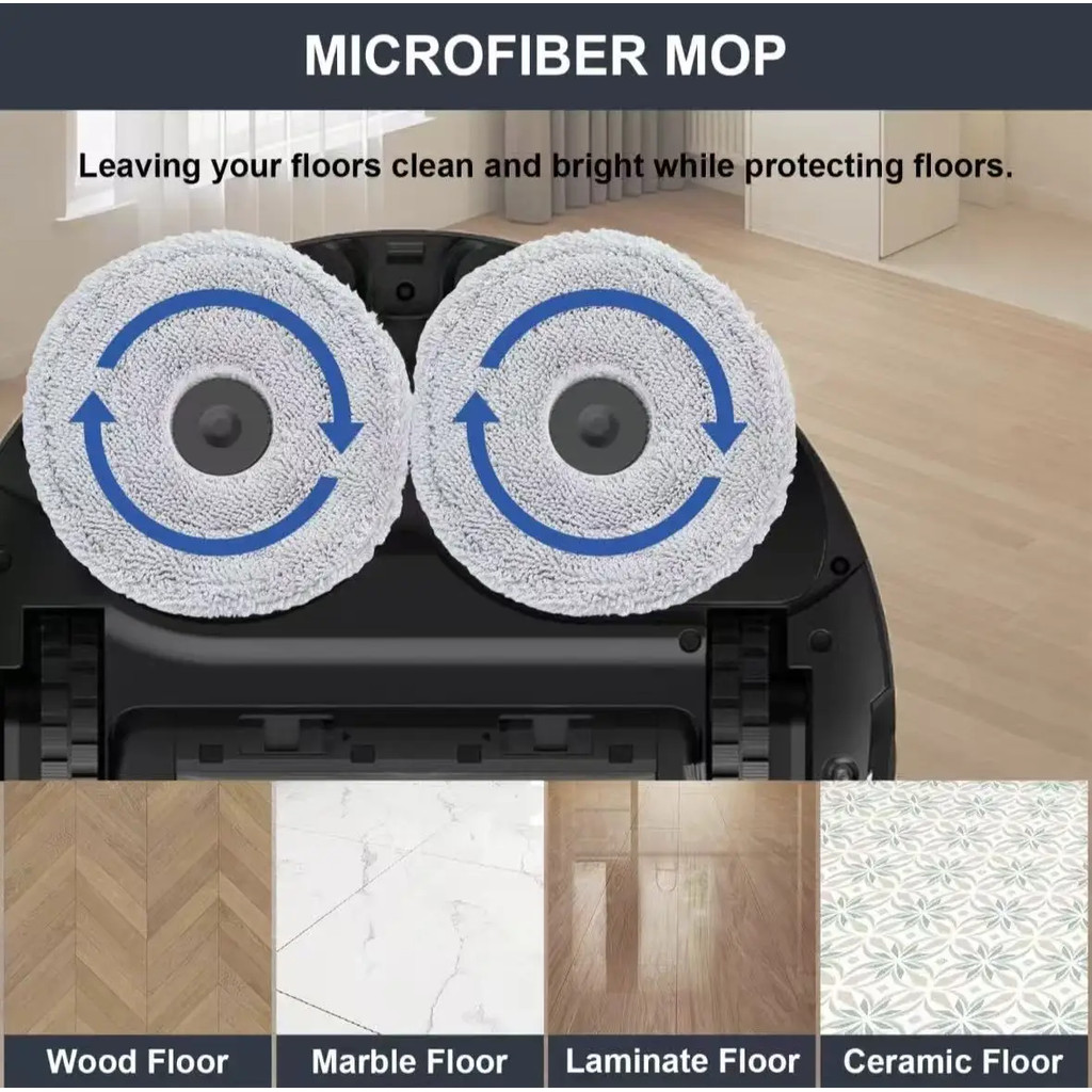 Dành Cho MOVA E40 UItra / Trouver E40 UItra Robot Hút Chân Không Phụ Kiện Chính Bên Bàn Chải Lau Vải HEPA Lọc Túi Bụi Phụ Kiện