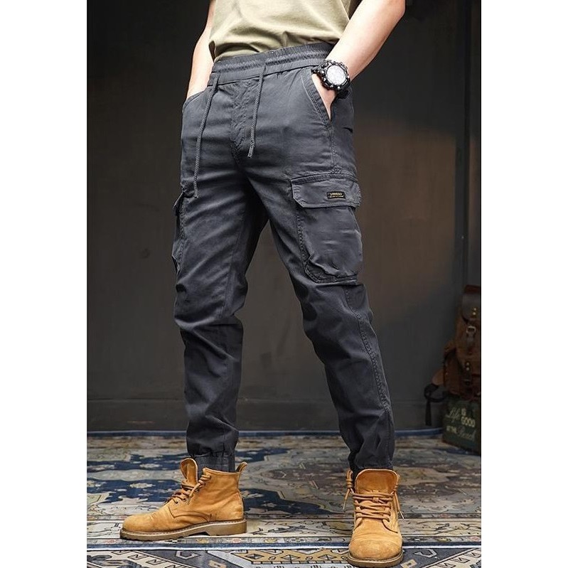Quần Jogger Kaki - JG3 Quần Jogger Túi Hộp Cao Cấp Nam Cạp Chun Bo Gấu Vải Kaki Xịn Xmen Fashion 68