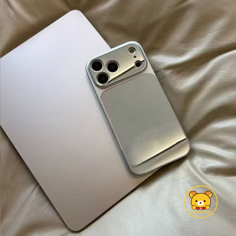 Ốp Điện Thoại Gương Bạc Cho Samsung Galaxy A56 A55 A54 A53 A52 A52S A36 A35 A34 A33 A32 A17 A16 A15 M15 F15 5G 4G Vỏ Sang Trọng Dễ Thương Chống Sốc Bảo Vệ Camera Vỏ Mềm