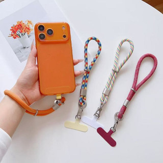 Dây đeo cổ tay dây buộc điện thoại di động ngắn bện đa năng có thể điều chỉnh sang trọng, dây buộc tay điện thoại di động