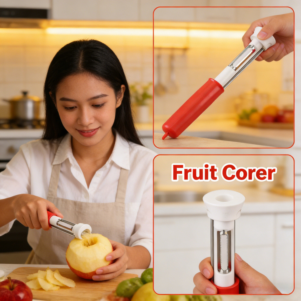 Dụng cụ gọt vỏ trái cây đa chức năng bằng thép không gỉ Corer Máy tẩy lõi Apple