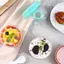 TRTR Hộp đựng yến mạch qua đêm Hộp đựng bột yến mạch di động có nắp và thìa 600ml Hộp đựng đồ ăn có thể tái sử dụng VN