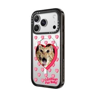 CASECASE X Cat khung trái tim Đen / Xanh da trời / Hồng Fizz Bộ sưu tập kẹo Màu sắc trong suốt Cứng hút từ tính Vỏ tác động cho Apple IPhone 13 14 15 16 17Pro Max Plus Có hộp