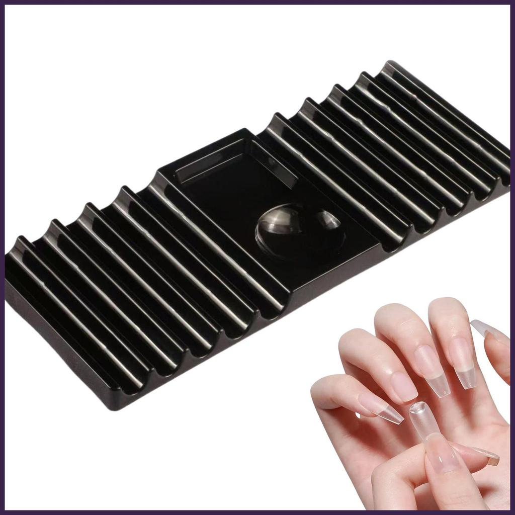 Giá đỡ bàn chải cho Nail Tech Bộ sắp xếp lưu trữ hai đầu Tranh sơn móng tay Khay đựng bàn chải dành cho nữ Người mới bắt đầu ewoekvn