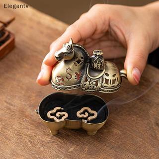 EGN Năm Ngựa Làm Giàu Hương Thơm Gỗ Đàn Hương Đĩa Thủ Công N