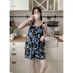 Bộ đồ ngủ nữ màu đỏ caro phong cách mỏng nhẹ, phù hợp cho loungewear