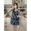 Bộ đồ ngủ nữ màu đỏ caro phong cách mỏng nhẹ, phù hợp cho loungewear