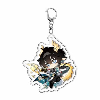 Game Honkai Star Rail Cosplay Keychain Anime Character Helektra March 7th Cyrene DanHeng Acrylic Key