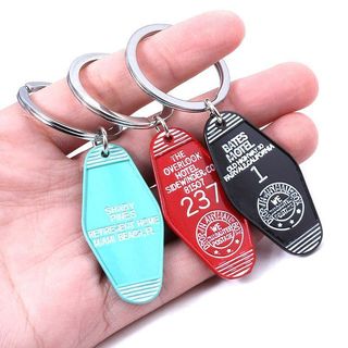 [Mặt dây chuyền] Phim truyền hình Hàng hóa Twin Peaks 315 Mặt dây chuyền phòng khách sạn Thẻ lưu niệm Quà tặng Mỹ Retro Móc khóa
