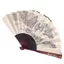 Quạt Nam Cao Cấp Phong Cách Trung Hoa Rỗng 33cm Đầu Vải Lụa Xanh Khắc Quạt Gãy Quạt 260419