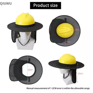 QIUWU Mũ Cứng Che Bóng Phụ Kiện Ngoài Trời Mũ Chống Nắng Mũ Cứng Xây Dựng An Toàn Phản Quang Mũ Cứng Bộ Chống Nắng Mùa Hè.