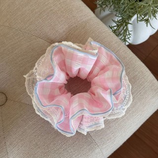 Hульulu Scrunchy Tóc Kẻ Sọc Ren Anh Đào, Nhiều Lớp, Hẹp Waist - Phụ Kiện Tóc Thời Trang