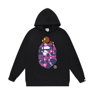 Áo nỉ BAPE cá mập cho nam, chất liệu cotton, có mũ trùm đầu dài tay, phù hợp mặc hàng ngày