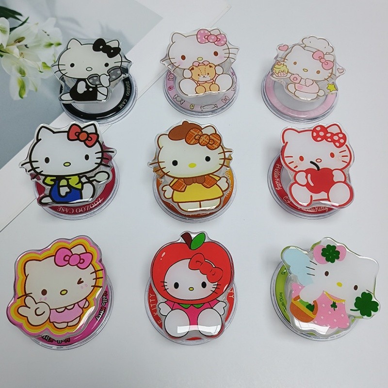 Giá đỡ từ tính Giá đỡ điện thoại từ tính Dễ thương Hello Kitty Cat Giá đỡ điện thoại dễ thương