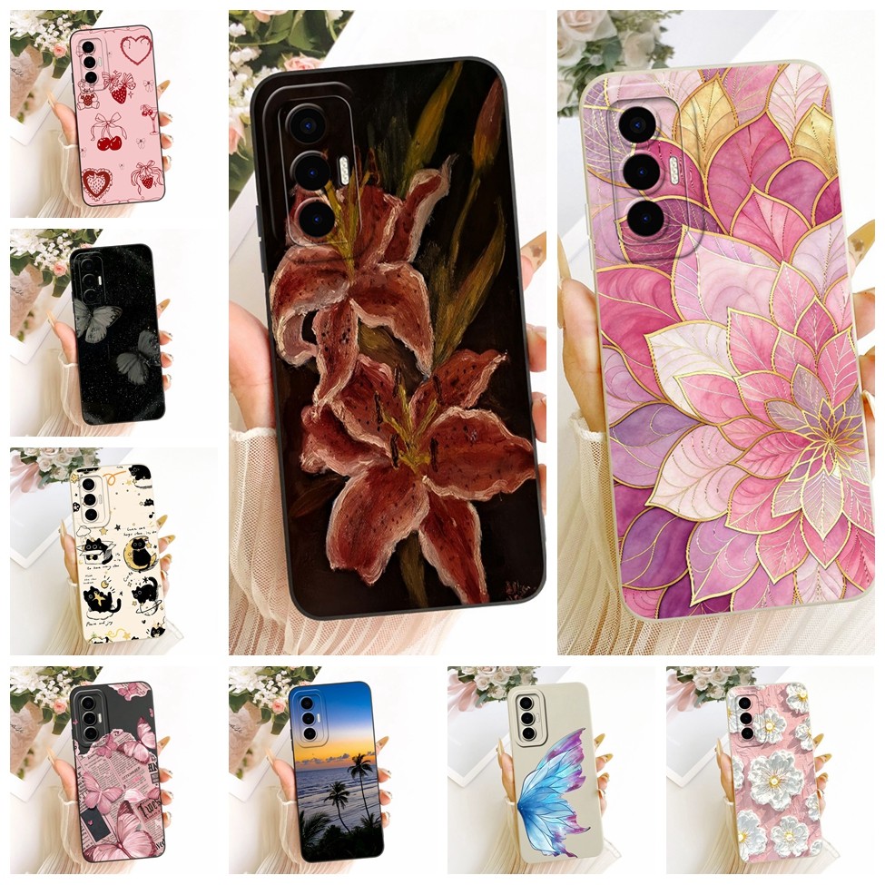 Tecno LF7n Vỏ Tecno Pova 3 Bìa Hoạt Hình Thời Trang Dễ Thương Ngộ nghĩnh Sơn Silicon Vỏ Điện Thoại Techno Pova 3
