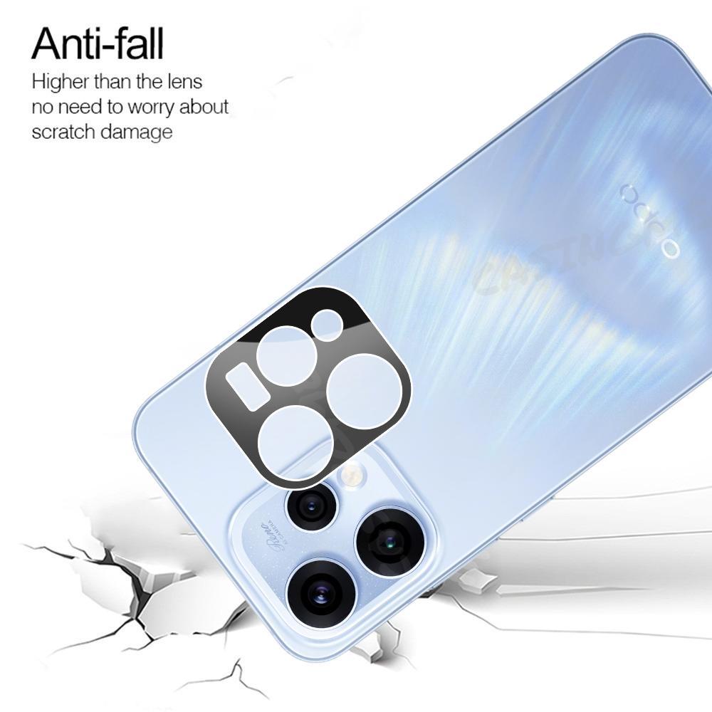 Ốp bảo hiểm toàn diện cho Oppo Reno 15 5G 2025, kính bảo vệ ống kính máy ảnh 3D, kính cường lực Full Cover