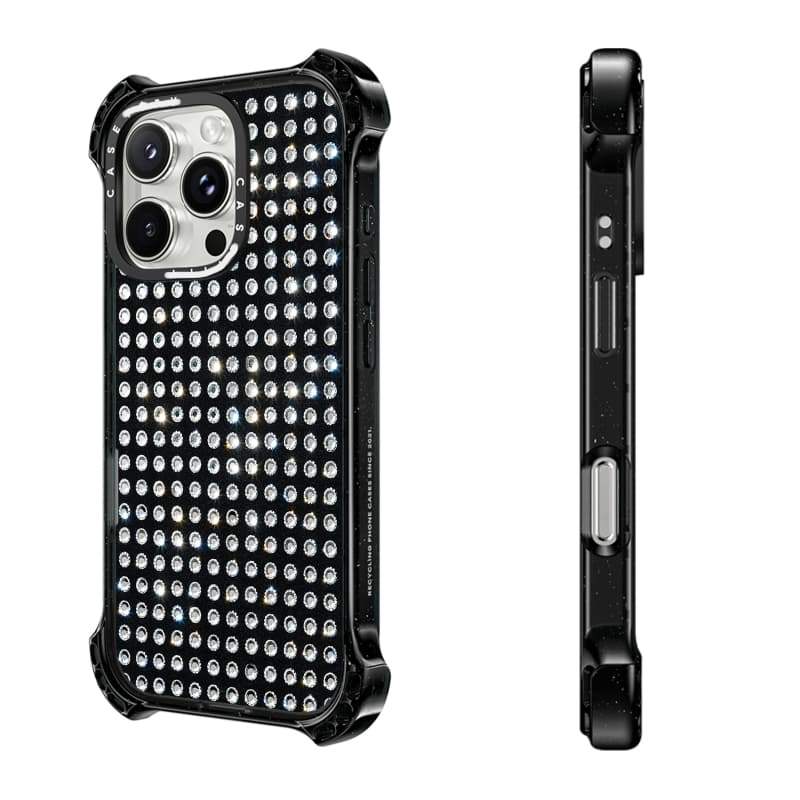 CASECASE X Vỏ Kim Cương Hút Từ Tính Mặt Sau Acrylic Cứng Cho Apple IPhone 14 / 15 / 16 / 17 Pro Max Với Bao Bì Cao Cấp
