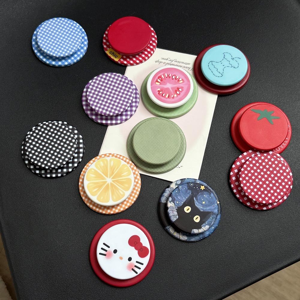 Popsocket Strawberry Magnet Giá đỡ điện thoại có thể gập lại cho điện thoại nam châm