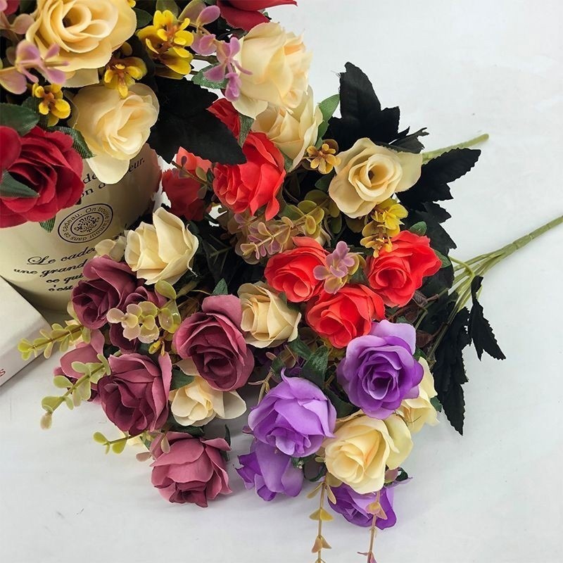 Hoa Hồng Giả Màu Xanh Dương Trang Trí Nội Thất, DIY Đơn Giản Mà Đẹp, Ý Tưởng Quà Tặng Cô Giáo Ngày Đặc Biệt