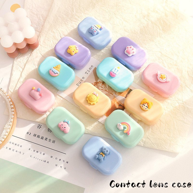 Hộp đựng kính áp tròng di động - Chăm sóc mini tiện lợi cho học sinh và du lịch