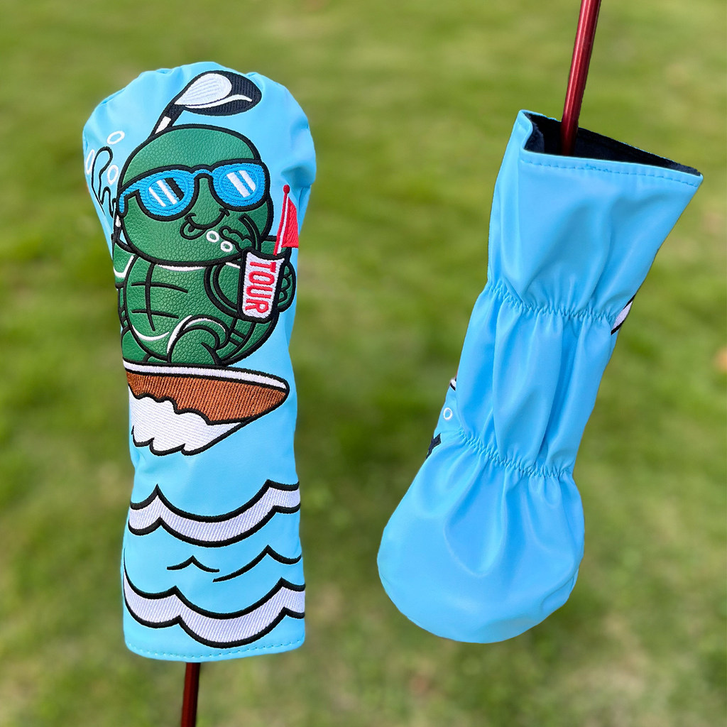 Vỏ golf bằng gỗ thần rùa thêu - Đồ chơi golf câu lạc bộ