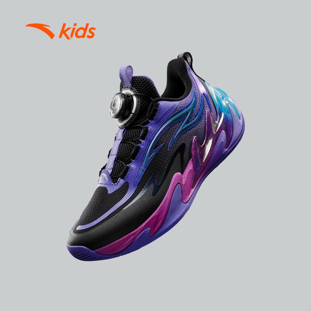 ANTA Kids Spark 2.0 Giày Bóng Rổ Bé Trai Chống Trượt, Giảm Chấn, Bám Sàn, Bền Chắc, Khóa Xoay Tiện Lợi 3126A1114