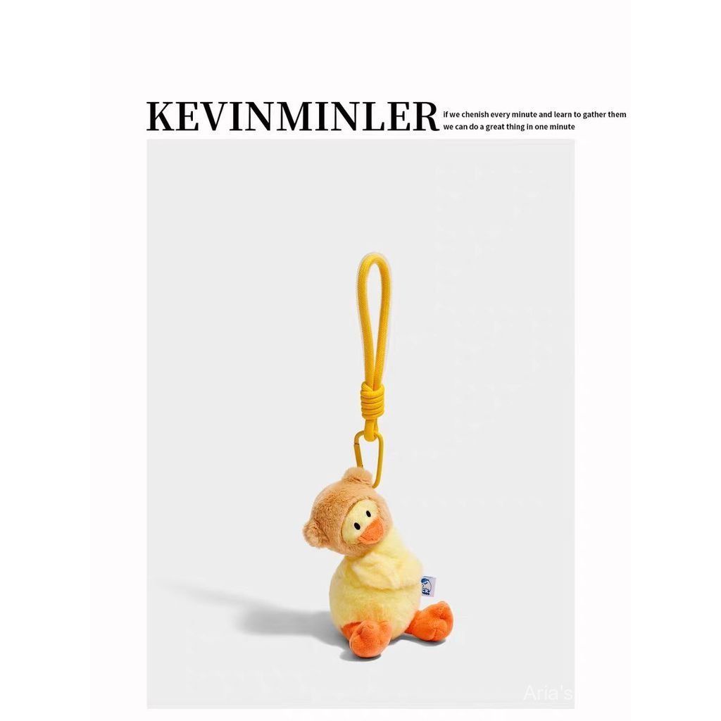 [Aria G-1] KEVINMINLER Original Cute Crooked Duck Sang Trọng Búp Bê Móc Khóa Túi Treo Charm