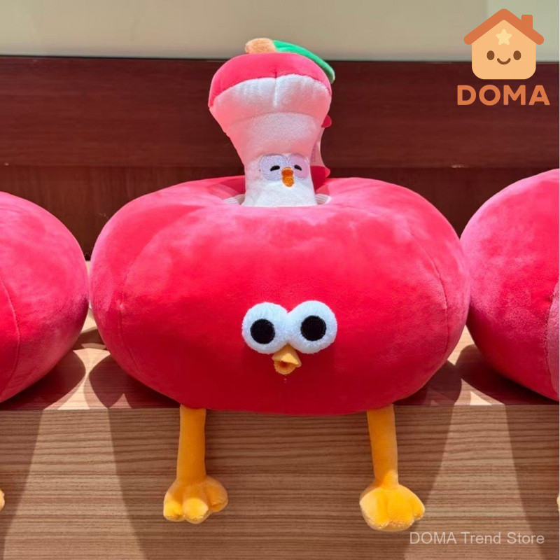 Hàng sẵn có [Chính hãng] Fun Apple Pier Chicken Doll Table Companion Doll Soft Cute Apple Pier Chicken Móc khóa túi Charm Pier Pier Chicken Plush Toy Girl Kèm theo Quà tặng búp bê an ủi