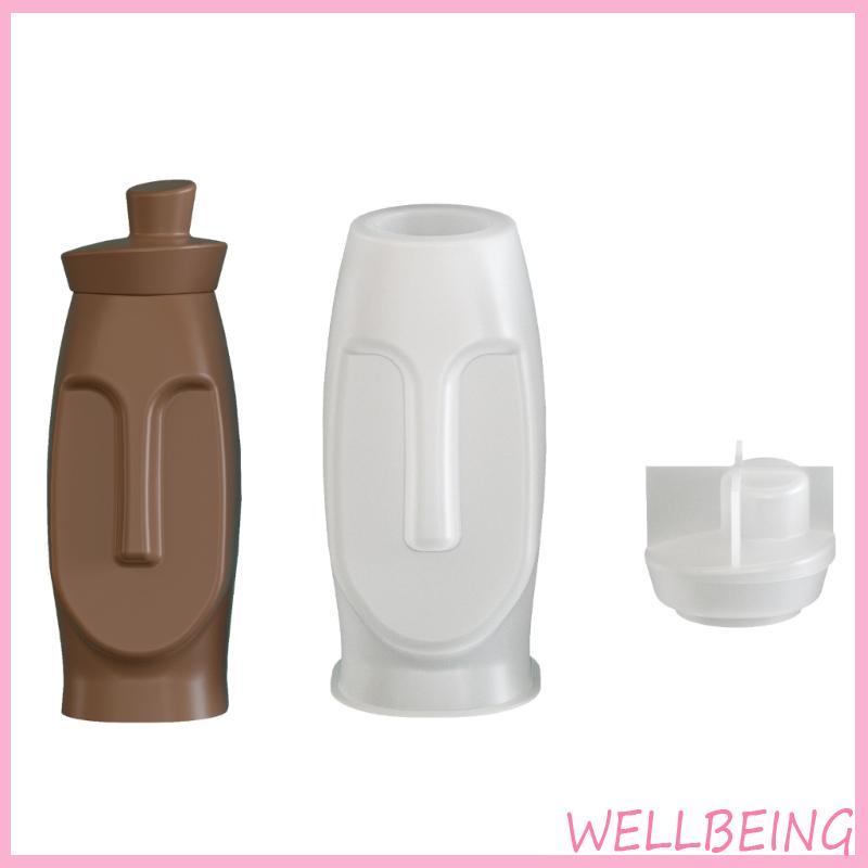 Khuôn Silicon Hình Học Hiện Đại cho DIY Bình Nhựa Đúc - Tạo Bình Độc Đáo & Trang Trí Nhà Cửa