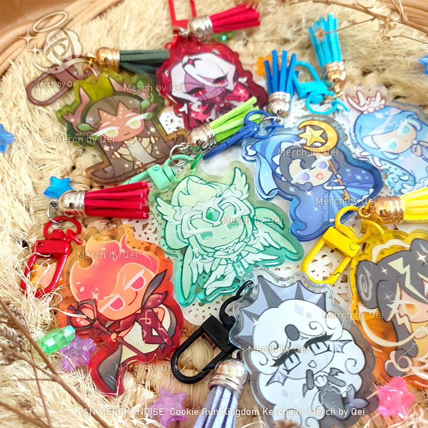 Keychain COOKIE RUN KINGDOM [WITCH, LEGENDARY, ELEMENTAL] Fan Merchandise - MERCH BY QEI