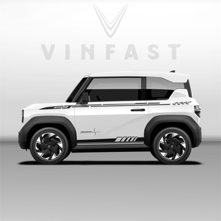 Tem dán xe VF3 - Tem VF3 cao cấp Decal dán xe VF3 MẪU TEM THỂ THAO  ( mẫu VF3 - 65 )