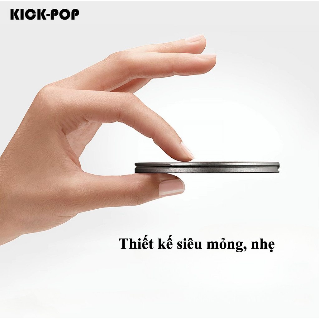 Giá đỡ KICK-POP từ tính bản nâng cấp, dành cho điện thoại, siêu mỏng nhẹ, hít chắc chắn, hỗ trợ cầm máy, đa dạng màu sắc