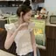 Áo sơ mi nữ ngắn tay cổ vuông thoáng mát mùa hè